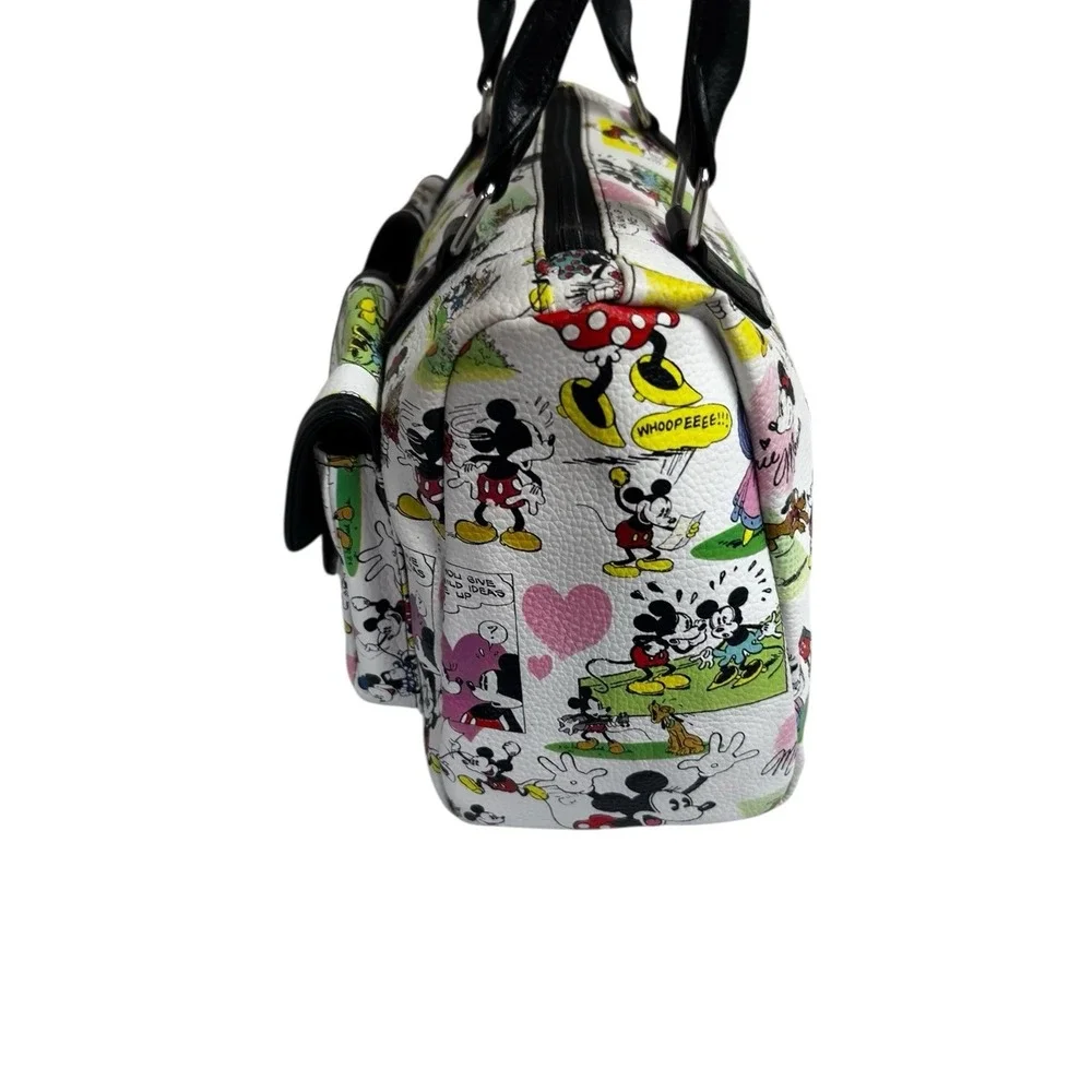 Disney Parks Mickey & Minnie Comic Tote Satchel Purse‎ Handbag